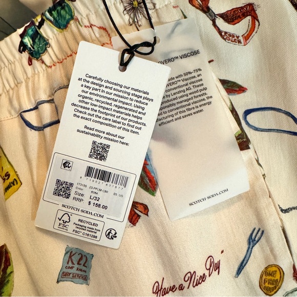 💖 Scotch & Soda NWT Gia Print Pants - Picture 10 of 14